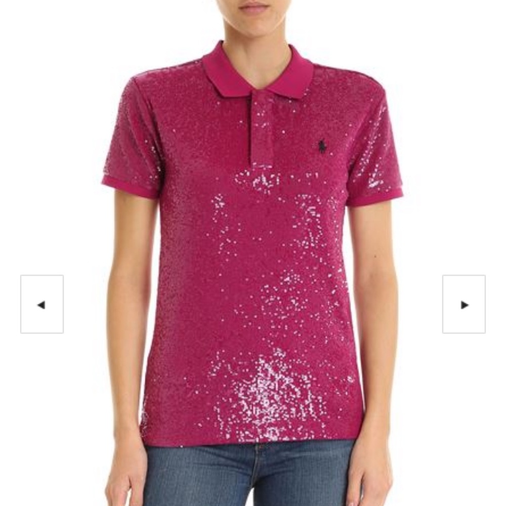 Polo Ralph Lauren Short Sleeve Sequin Polo
